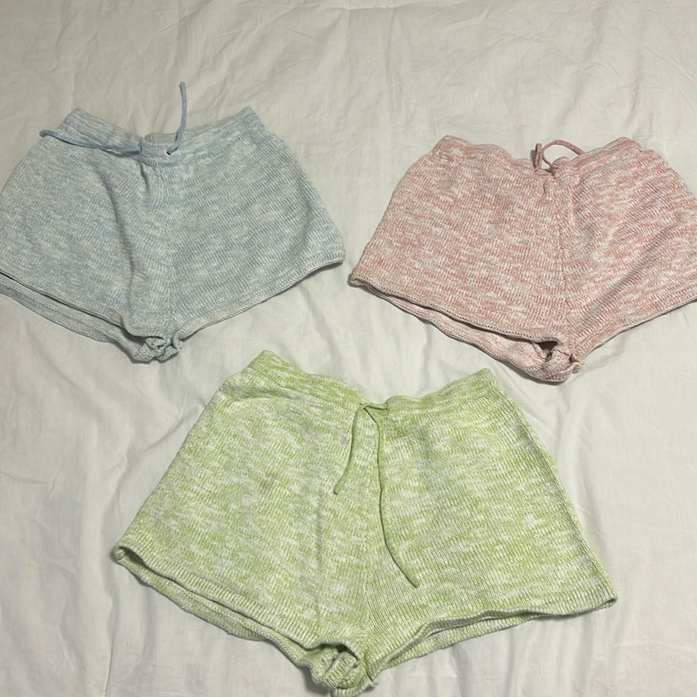 White fox mini shorts- size S- one for $15  3 for $30